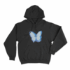 Blue Butterfly Aitana Unisex Hoodie Black